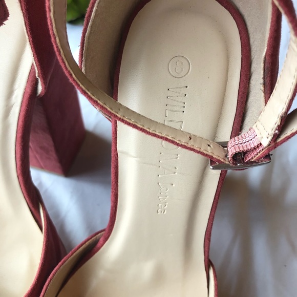 Maroon High Platform Heels - Picture 7 of 7